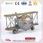 Cheap price do old classical airplane design green rust clock air craft for sale