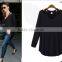 2015 Spring European Fashion Women's V-neck Long Sleeve T-shirt