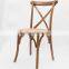 Popular modern stackable wooden cross back chair
