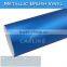 CARLIKE Pearl Blue Chrome Metallic Brushed Film Sticker For Cars