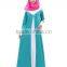 New design muslim dress abaya islamic women long sleeve maxi style