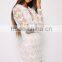 Fashion Long Sleeve Eyelash Lace Overlay New Model Women Dress Model