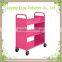 Henan professional manufacturer metal trolley best seller book cart portable book cart