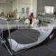 folding pop up round hanging display rack hanging banner for exhibition