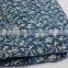 hand block printed indigo fabric soft cotton fabric injaipur
