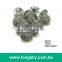 (#B6040/13mm) Taiwan fancy anthentic plated swirl pattern small shirt buttons with shank