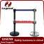 Exhibit queue post nylon belt retractable barrier