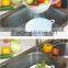 good quality plastic basket with water seperator,fruit and vegetable ,plastic basket double wall basket