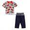 (CD6429)24m-6y grey NOVA baby boy sleepwears 2015 summer cotton sleepwears printed cars child wholesale clothing PROMOTION