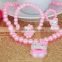 Hello Kitty children necklace Children's pearl necklace set The girl cartoon necklace