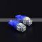 2015 New DC 12V T10 1.25W 5SMD 5050 Blue LED bulb Car Lights Clearance Lights/Marker Light