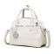 New model simple design ladys handbag white leather shoulder bag