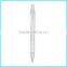 Silver color metal crystal ballpen press pen with logo for promotion