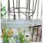 Wrought iron pergola, metal pergola, wrought iron flower shelf