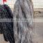Natural Splicing Rabbit Fur Collar / Real Rabbit Fur Trims For Women Clothing