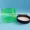 150ml 5oz green clear PET plastic empty bath salt jar container for solan