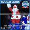 White And Blue 3d Led Acrylic Outdoor Acrylic Santa Claus