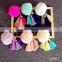 9 Colors In Stock Wholesale Colorful Fur Ball Silk Tassel Key Chain                        
                                                Quality Choice