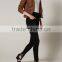 Real rabbit fur leather jacket for women/ leather jacket for