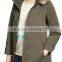 100% polyester slim fit hooded womens padded jacket with faux fur