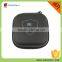 PU Leather Exterior Earphone Case Quadrate Style Hard Case with Zipper Closure