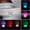Colorful silicon toilet night light