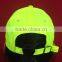 Fluorescent cloth baseball cap custom with metal buckle closure
