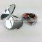 Hot sale epoxy sticker metal heart shape purse mirror