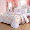 hotel patchwork microfiber summer quilt/cotton printed bedding set