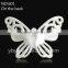 ABS resins flatback buttfly shape embellishment rhinestone accessory of hair bow