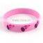 wholesale embossed writing silicone wristband