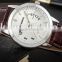 fashio leather man watch japan movt quartz watch stainless steel back