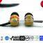 OEM stereo dual driver in ear earbuds with microphone