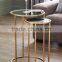 glass and brass coffee tables