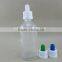 clear 30ml glass dropper bottle for essential oil with childproof cap