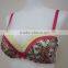 ORA2008 hot sell odm oem top brand women ladie push up colorful sexy bra