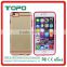 Clear Ultra Thin Anti-scratch Multicolor soft TPU PC indent line graceful shape Phone Case for iPhone 6 6s plus