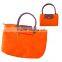 Promotional zipper closure Foldable tote bag