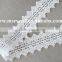 good quality lace in 3.5cm design polyester water soluble lace in white lace design saree