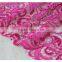 FREE SAMPLE new fancy design african Aubergine lace embroidery fabric for evening dress