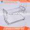 kitchen P shape iron 2 tier dishs rack