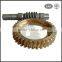 China customized cnc machining brass worm gears