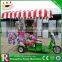 Electric tricycle food cart vending mobile food cart/ice cream vending truck