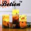 flameless candles led halloween decorative candles 3''x6'' halloween wax candles led pillar candles