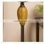 16'' Vintage Metal Pedestal Fan with Woven-Wicker