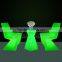 Decorative waterproof led bar stools/KTV party stools/Light Up led Bar Stool& led stools like table