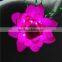 2017 hot sale luminous fiber optic colorful led lotus lamp