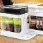 Wholesale plastic multifuction bottle storage box for kitchen