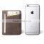 Bifold Leather ID Card Holder, Real Cow Leather RFID Blocking ID Card Holder
