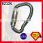 Aluminum Material Rescue Rock Climbing 23KN Carabiner With B Type